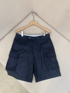 White Cotton Tailored Cargo - Men's