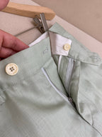 White Cotton Tailored Cargo - Men's