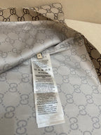 Beige Cotton Monogram Long-Sleeve - Men's