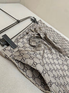 Beige Canvas Monogram Wide-Leg - Men's
