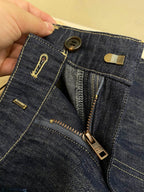 Blue Denim Plain Wide-Leg - Men's