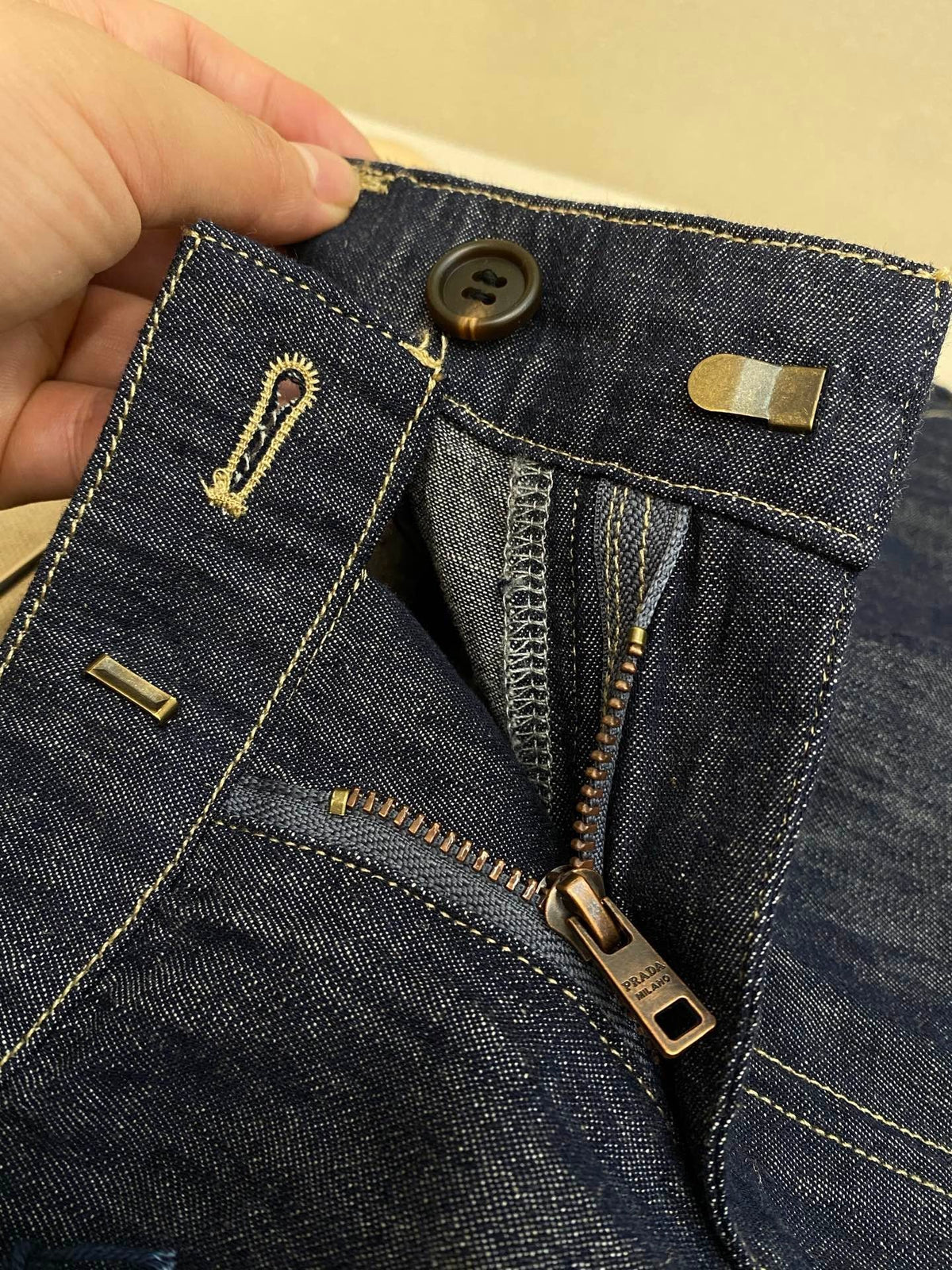 Blue Denim Plain Wide-Leg - Men's