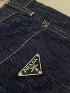 Blue Denim Plain Wide-Leg - Men's