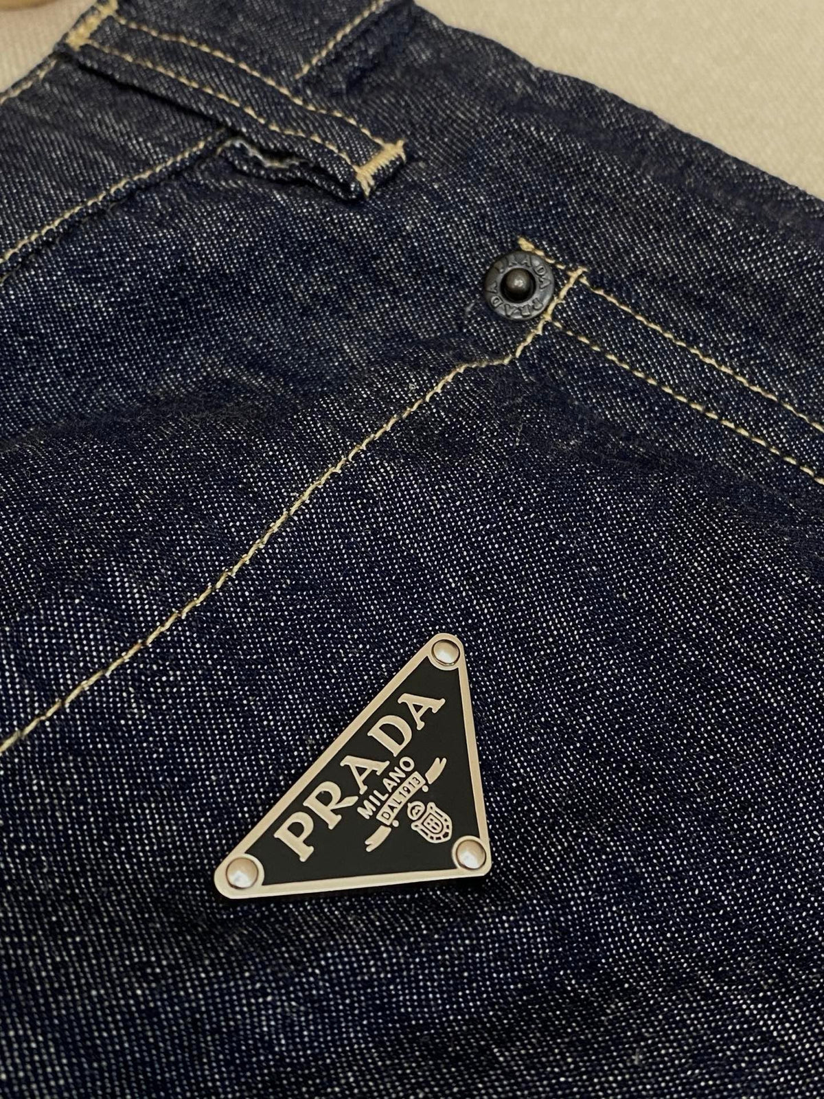Blue Denim Plain Wide-Leg - Men's