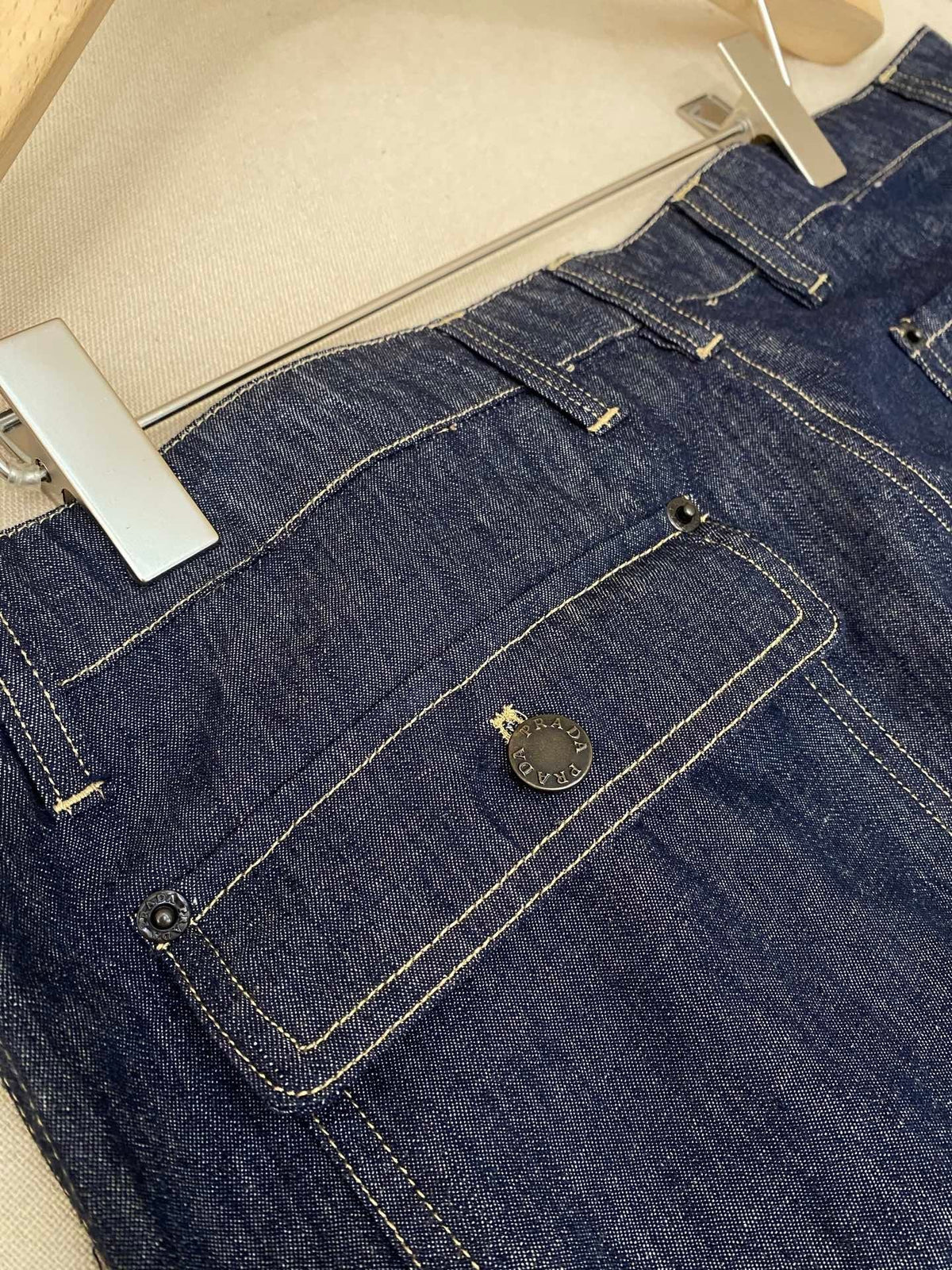 Blue Denim Plain Wide-Leg - Men's