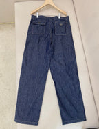 Blue Denim Plain Wide-Leg - Men's