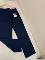 Navy Cotton Tailored Straight - Men's