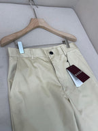 Navy Cotton Tailored Straight - Men's