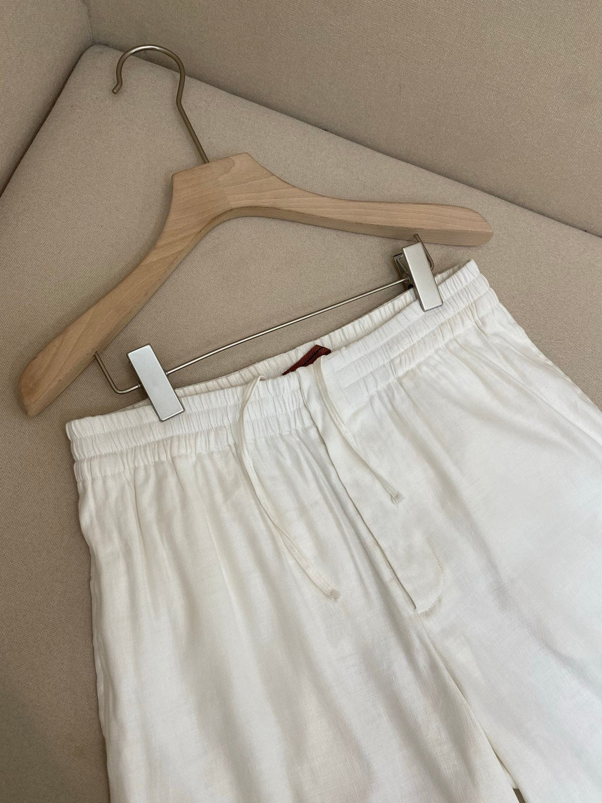 White Cotton Plain Tailored - Men's