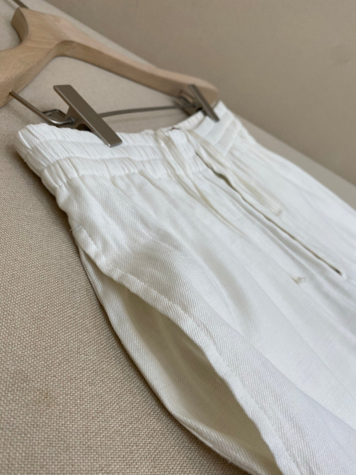 White Cotton Plain Tailored - Men's