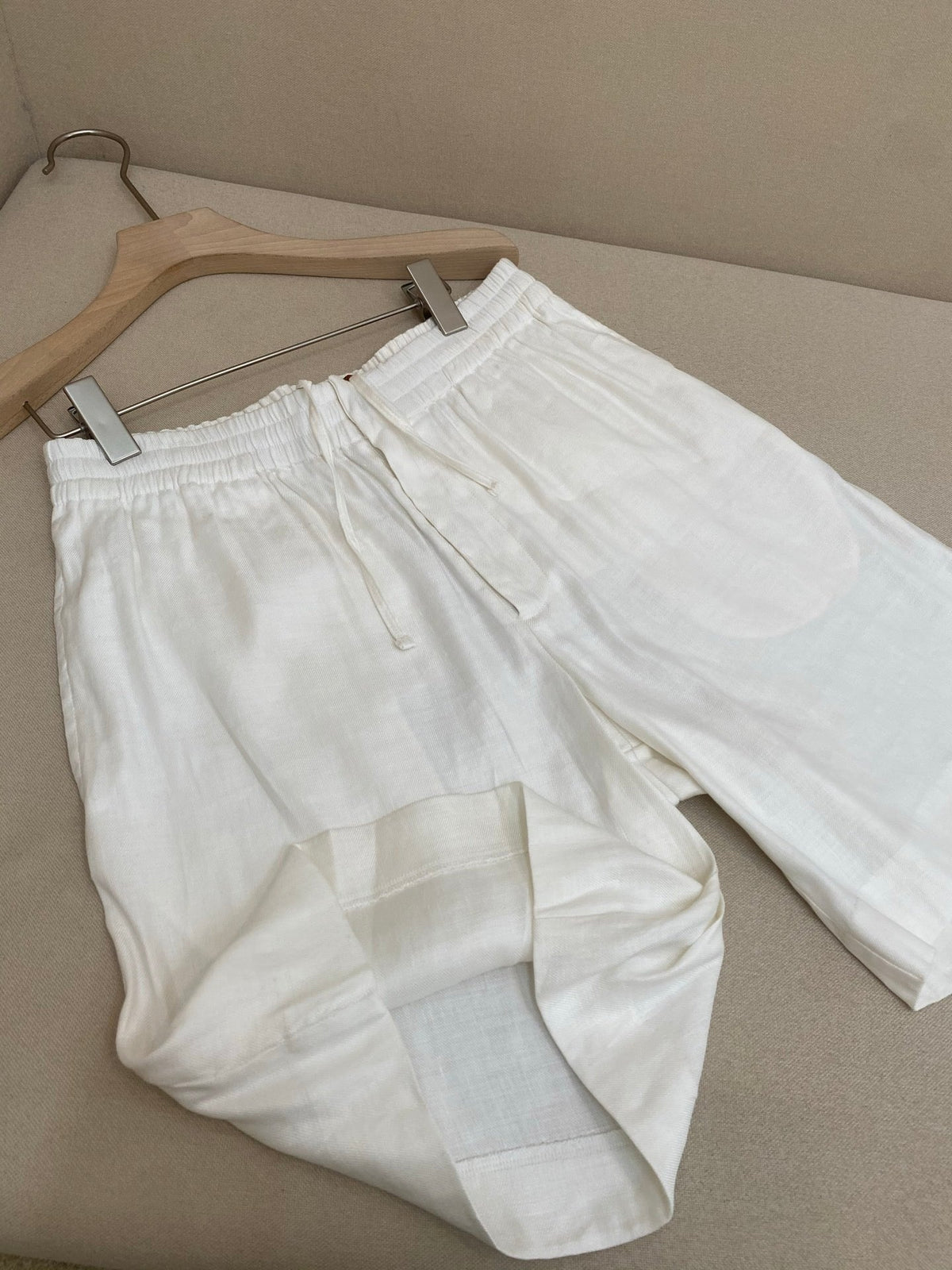 White Cotton Plain Tailored - Men's