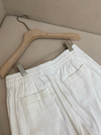 White Cotton Plain Tailored - Men's