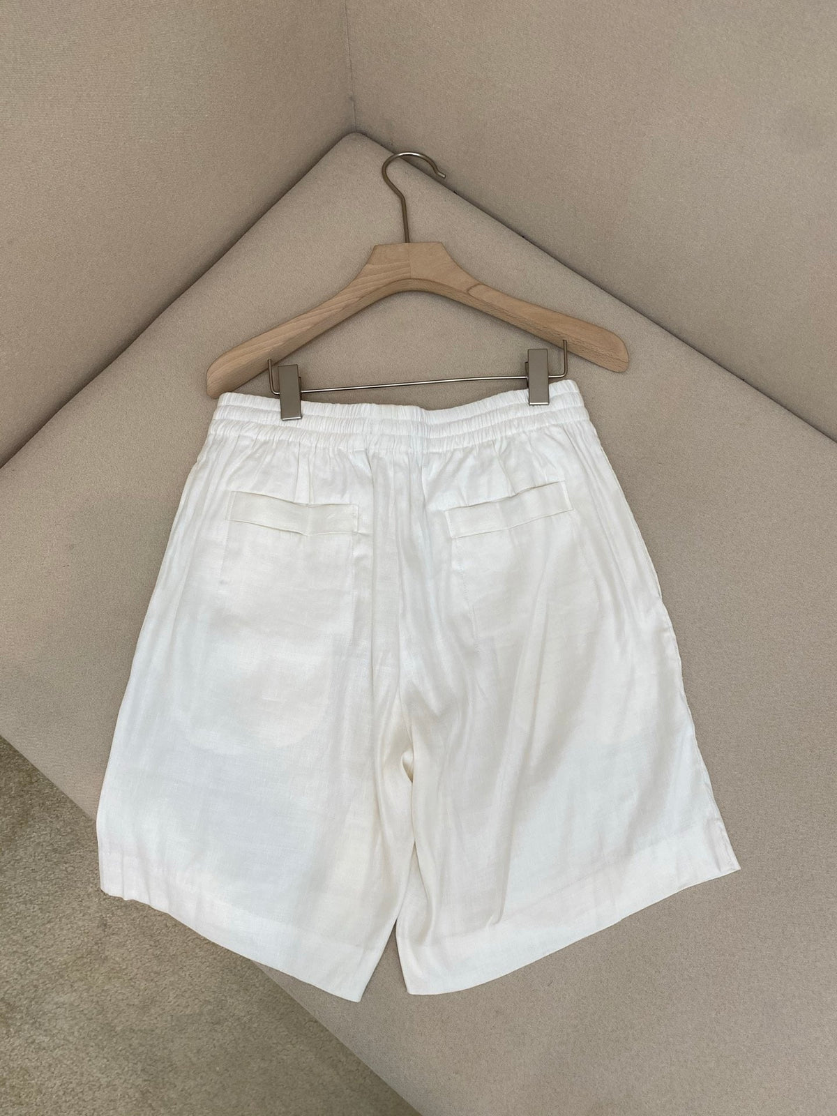 White Cotton Plain Tailored - Men's