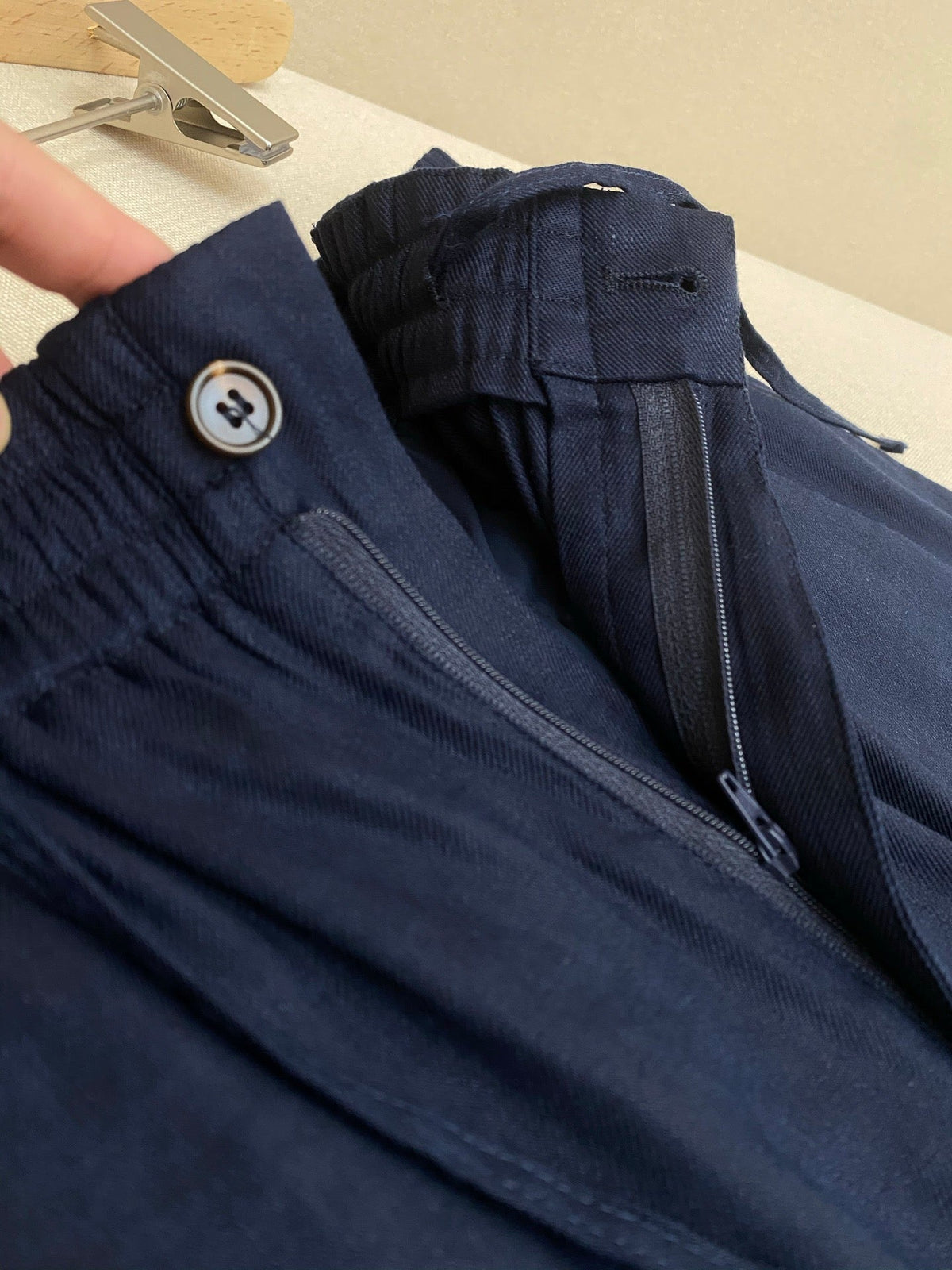 White Cotton Plain Tailored - Men's
