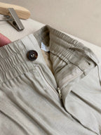 White Cotton Plain Tailored - Men's