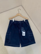 Blue Denim Plain Cargo - Men's