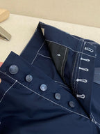 Blue Denim Plain Cargo - Men's