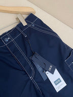 Blue Denim Plain Cargo - Men's