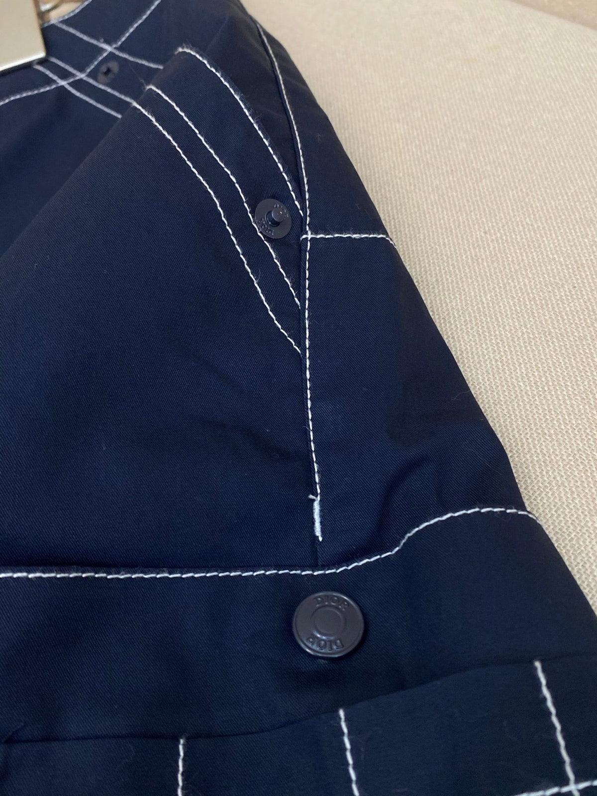 Blue Denim Plain Cargo - Men's
