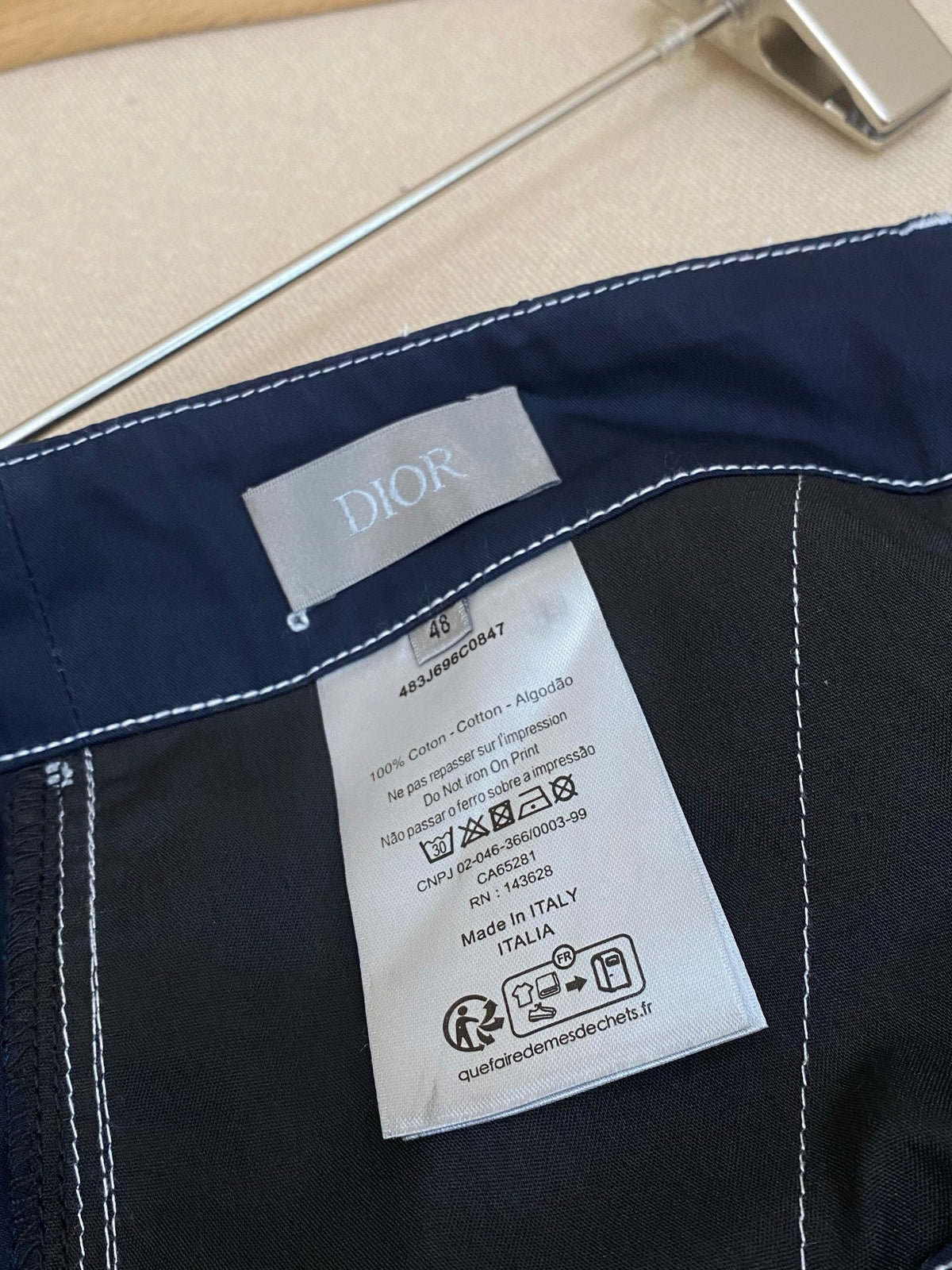 Blue Denim Plain Cargo - Men's