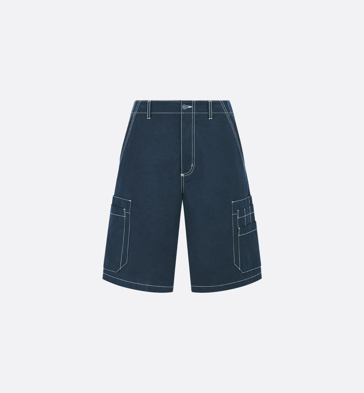 Blue Denim Plain Cargo - Men's