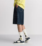 Blue Denim Plain Cargo - Men's
