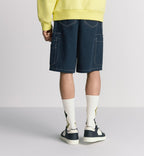 Blue Denim Plain Cargo - Men's