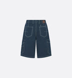 Blue Denim Plain Cargo - Men's