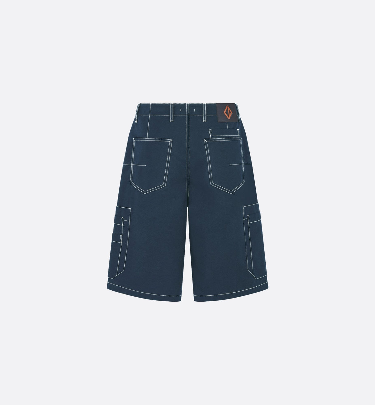 Blue Denim Plain Cargo - Men's