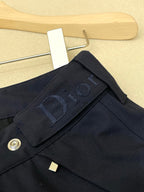 Navy Cotton Cuffed Cargo - Men's