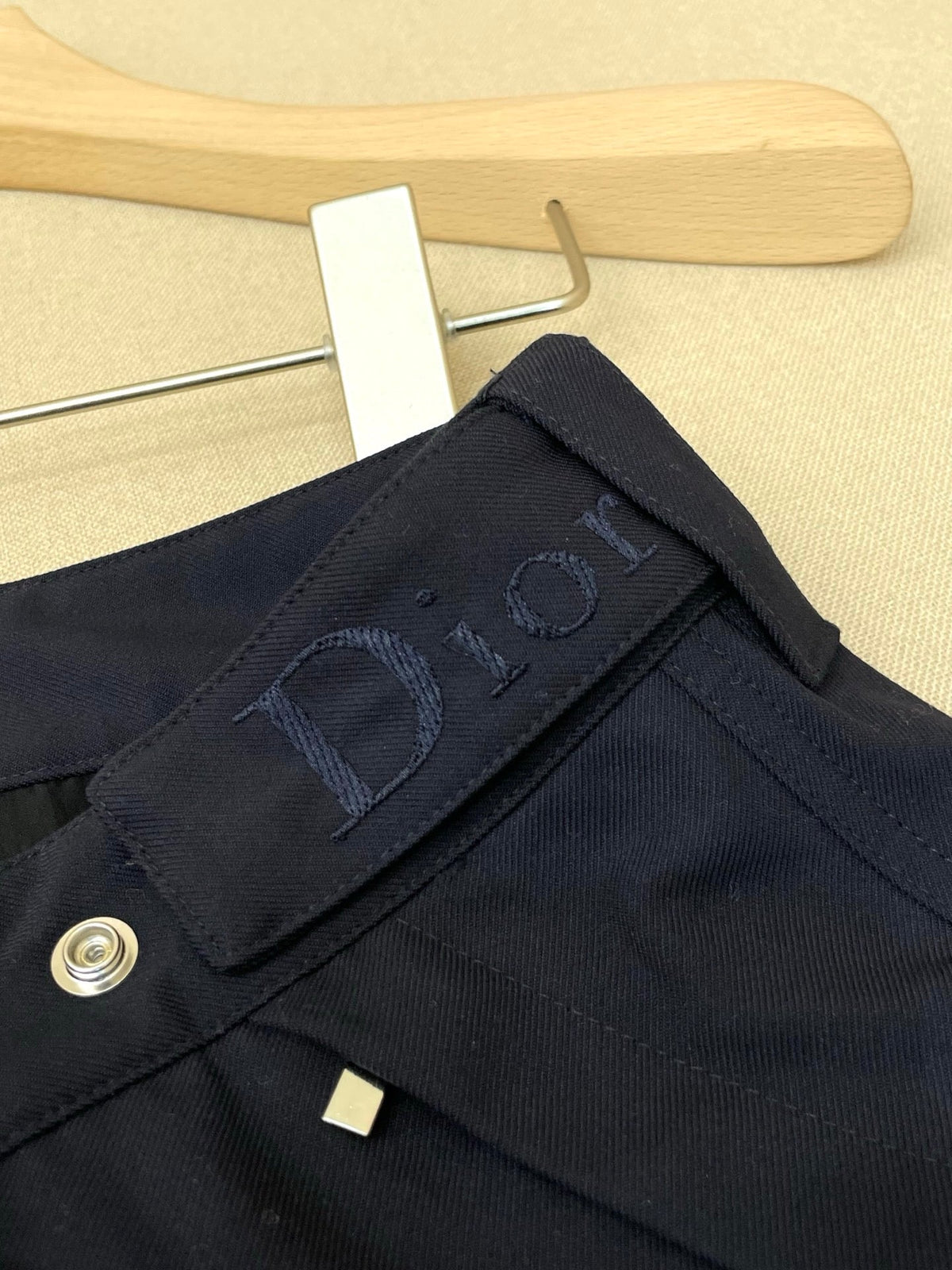 Navy Cotton Cuffed Cargo - Men's