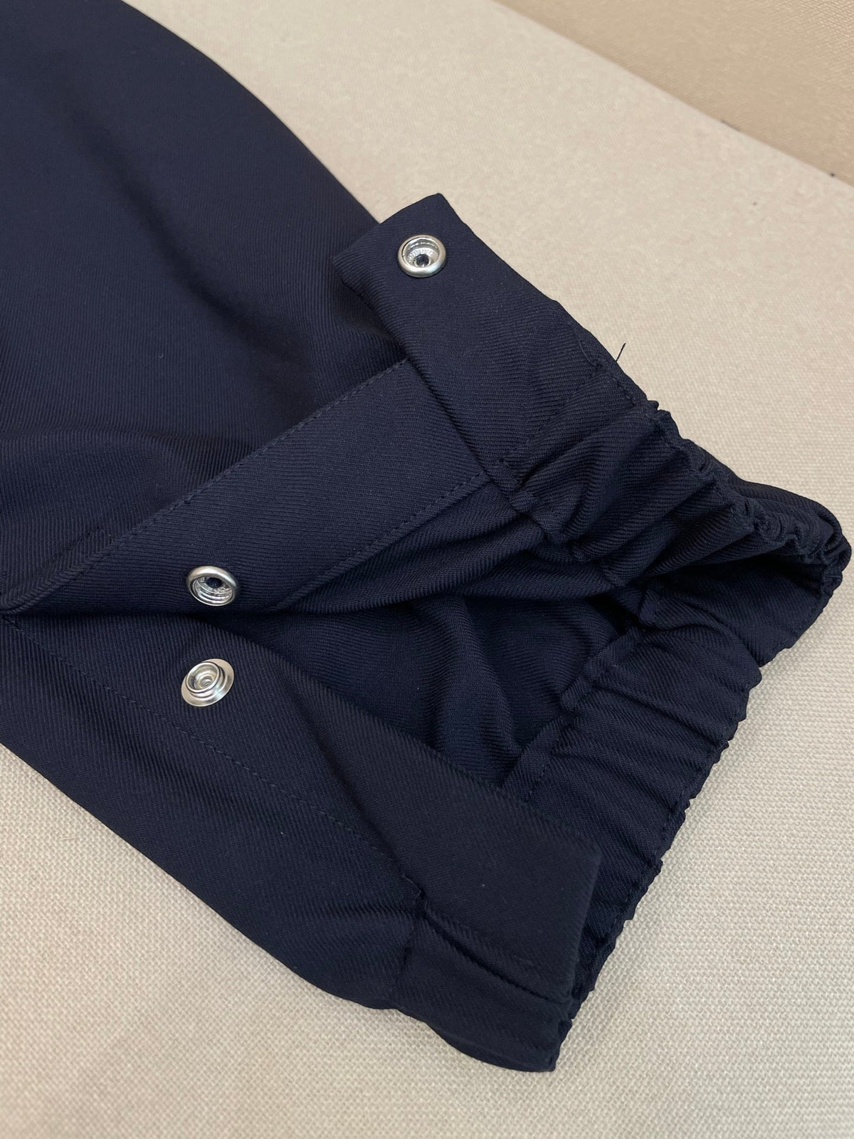 Navy Cotton Cuffed Cargo - Men's