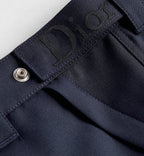 Navy Cotton Cuffed Cargo - Men's