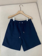 Navy Cotton Plain Drawstring - Men's