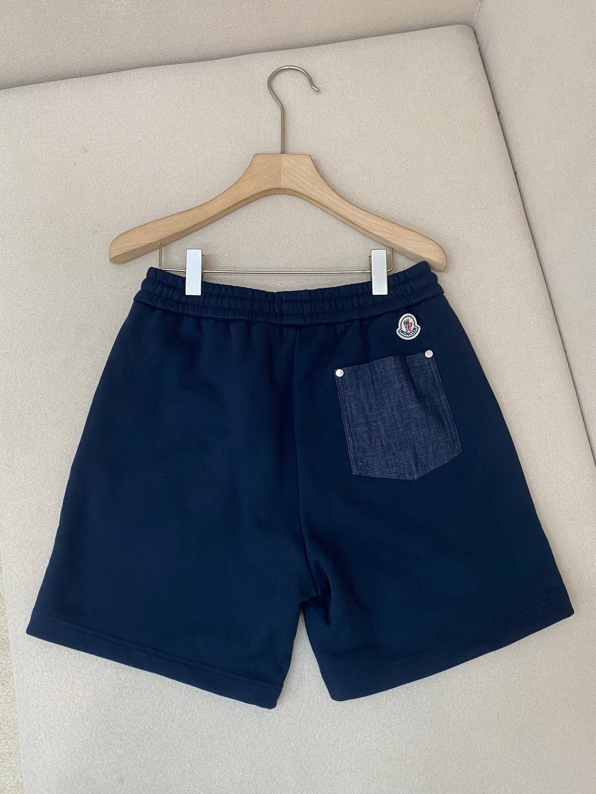 Navy Cotton Plain Drawstring - Men's