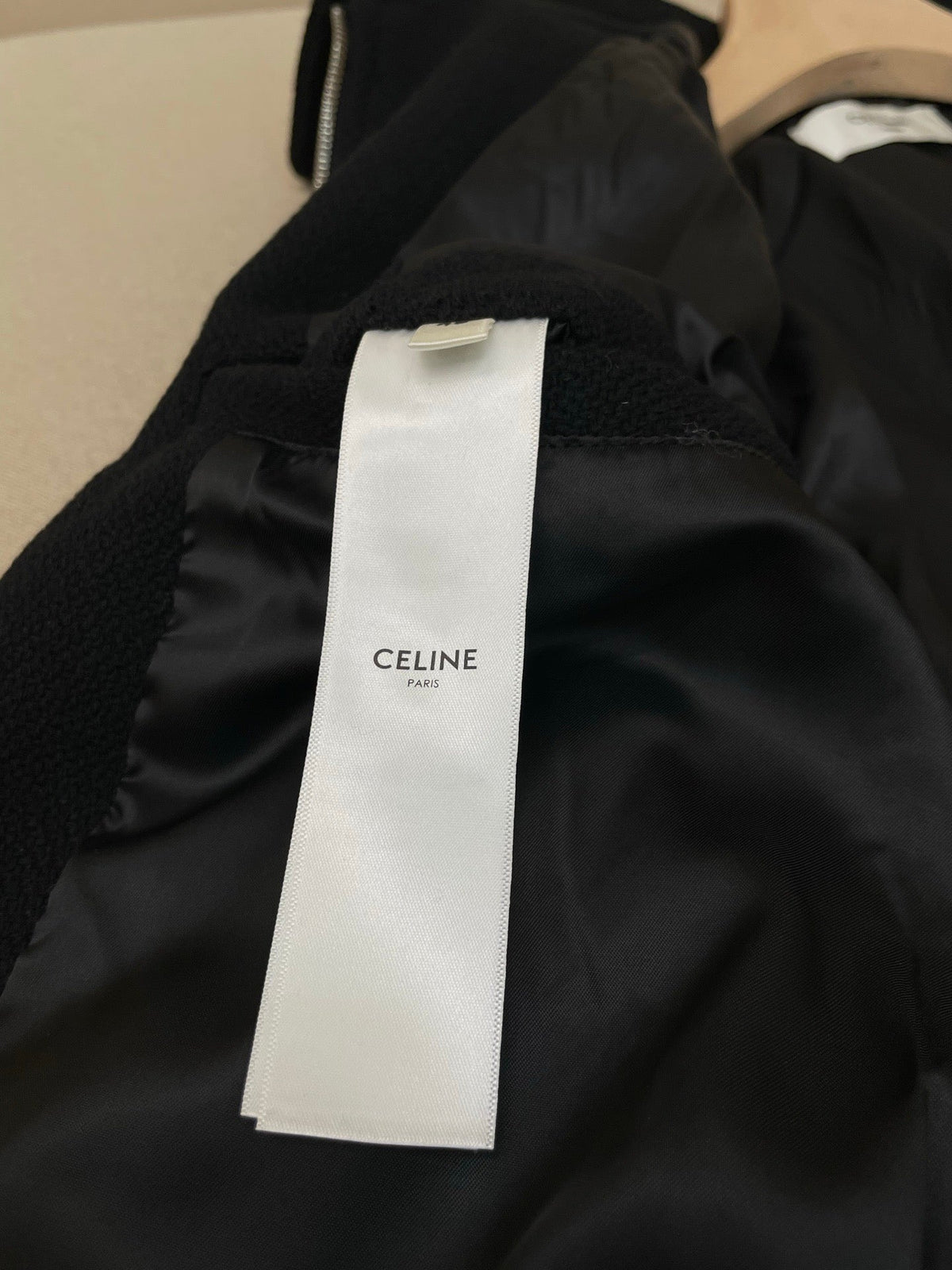 Navy Wool Plain Blouson - Men's
