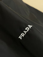Black Nylon Tonal Shirt Jacket - Men's