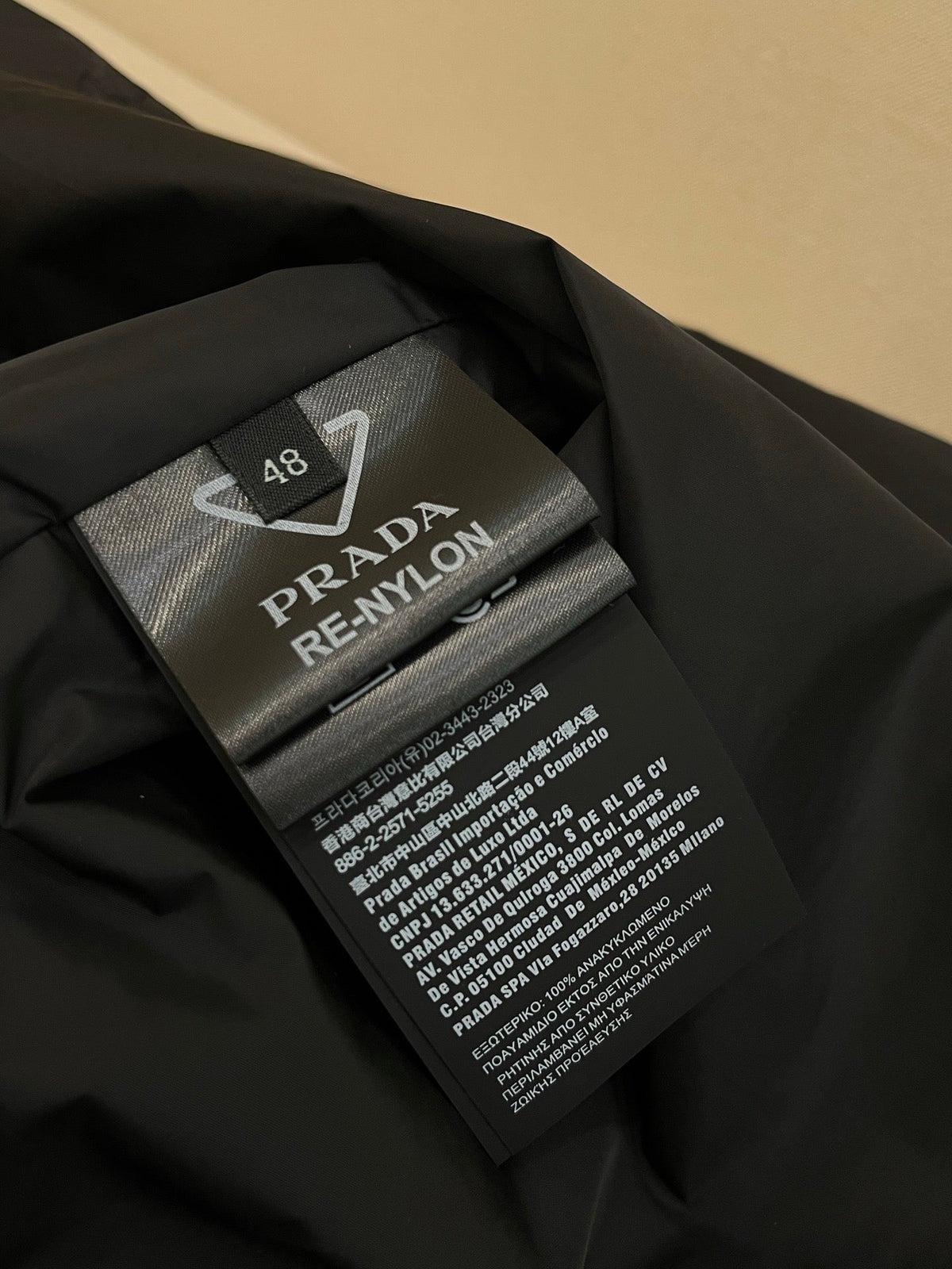 Black Nylon Tonal Shirt Jacket - Men's