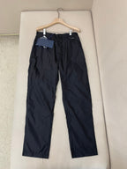 Black Cotton Elasticated Straight - Men's