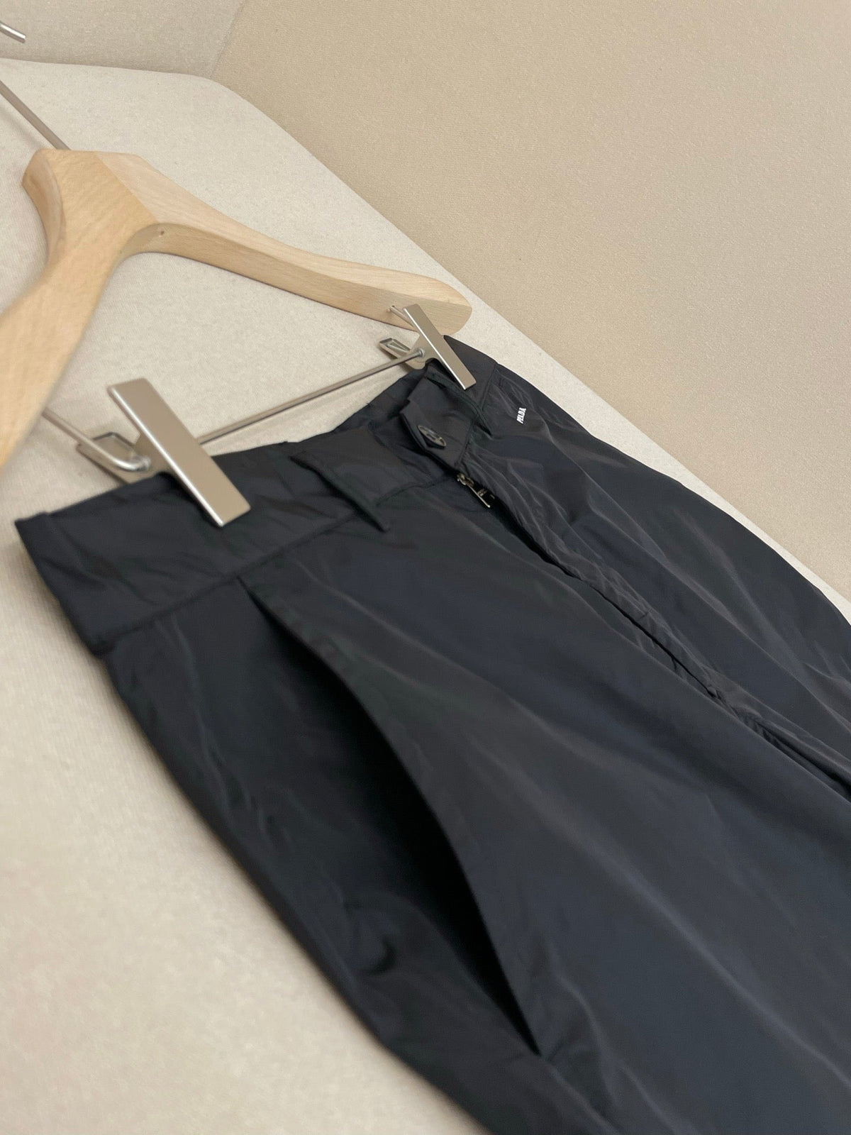Black Cotton Elasticated Straight - Men's