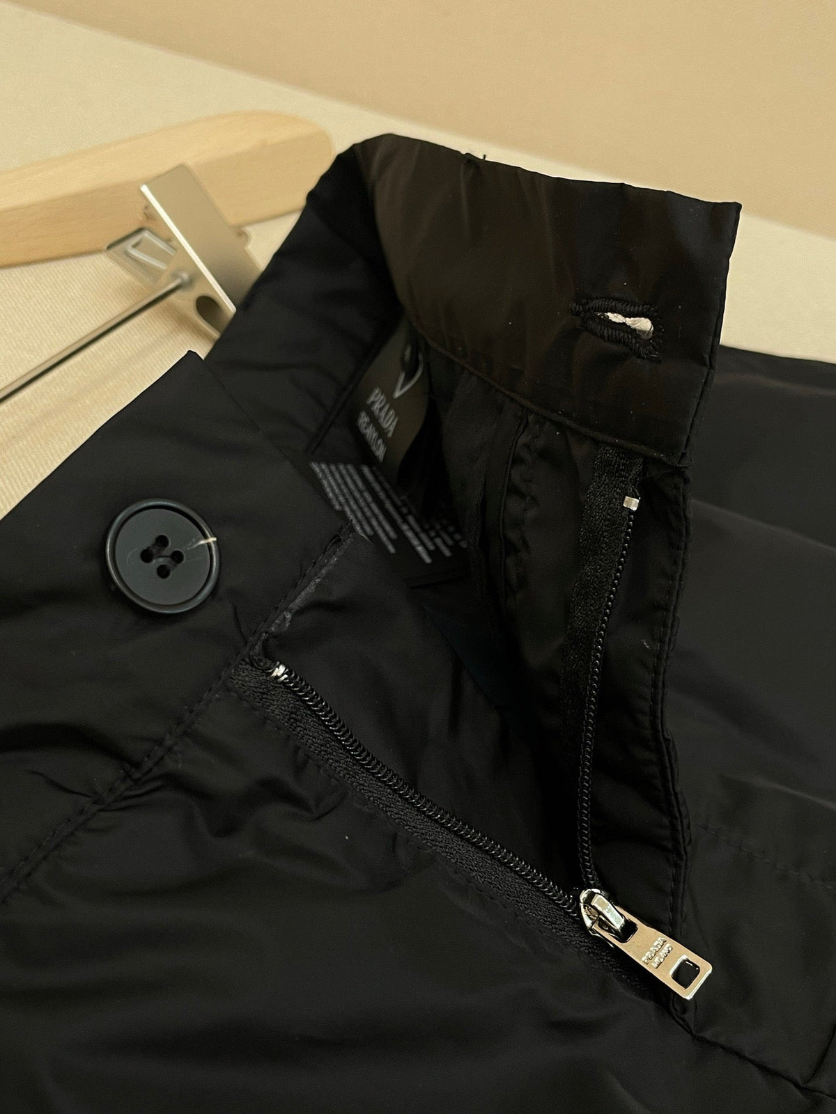 Black Cotton Elasticated Straight - Men's