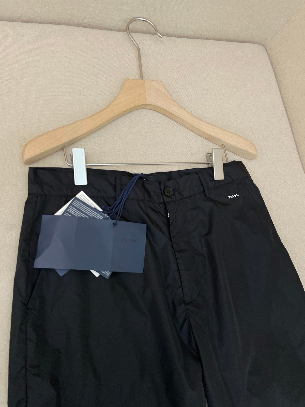 Black Cotton Elasticated Straight - Men's
