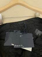 Black Cotton Elasticated Straight - Men's