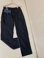 Black Cotton Elasticated Straight - Men's
