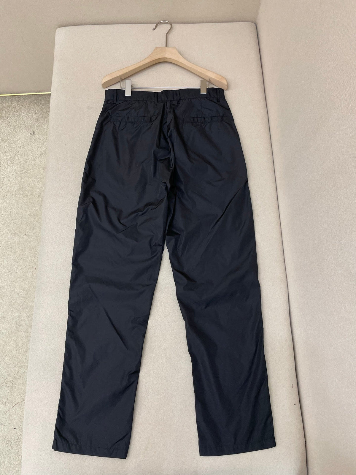 Black Cotton Elasticated Straight - Men's