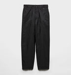 Black Cotton Elasticated Straight - Men's