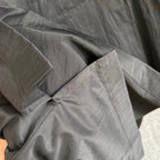 Black Leather Plain Shirt Jacket - Men's