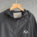 Brown Leather Plain Hooded - Men's