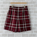 Navy Cotton Check Drawstring - Men's