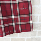 Navy Cotton Check Drawstring - Men's